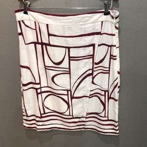 Pattered Skirt Loft Sz 12